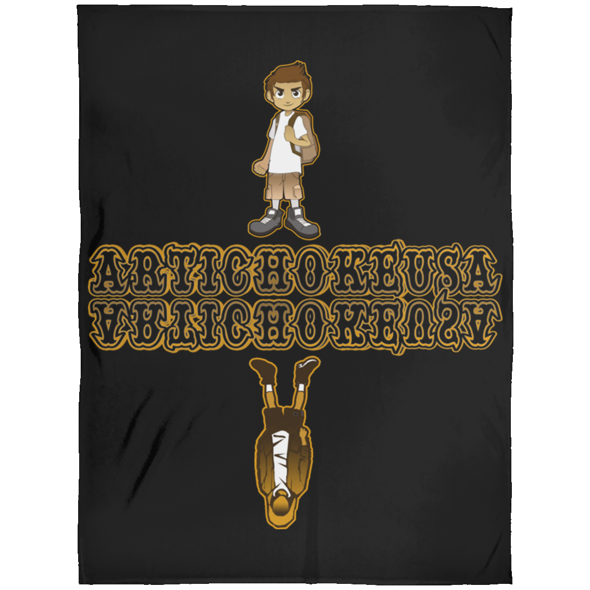 ArtichokeUSA Custom Design. Façade: (Noun) A false appearance that makes someone or something seem more pleasant or better than they really are. Arctic Fleece Blanket 60x80