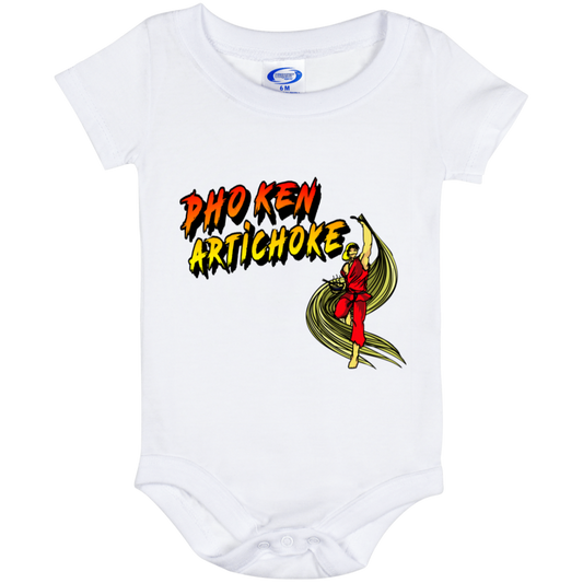 ArtichokeUSA Custom Design. Pho Ken Artichoke. Street Fighter Parody. Gaming. Baby Onesie 6 Month