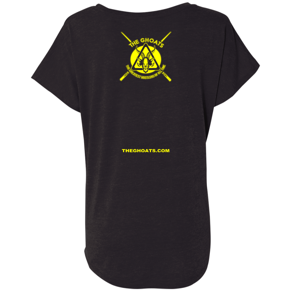 The GHOATS Custom Design. #31 Think Safe. Play Safe. Ladies' Triblend Dolman Sleeve