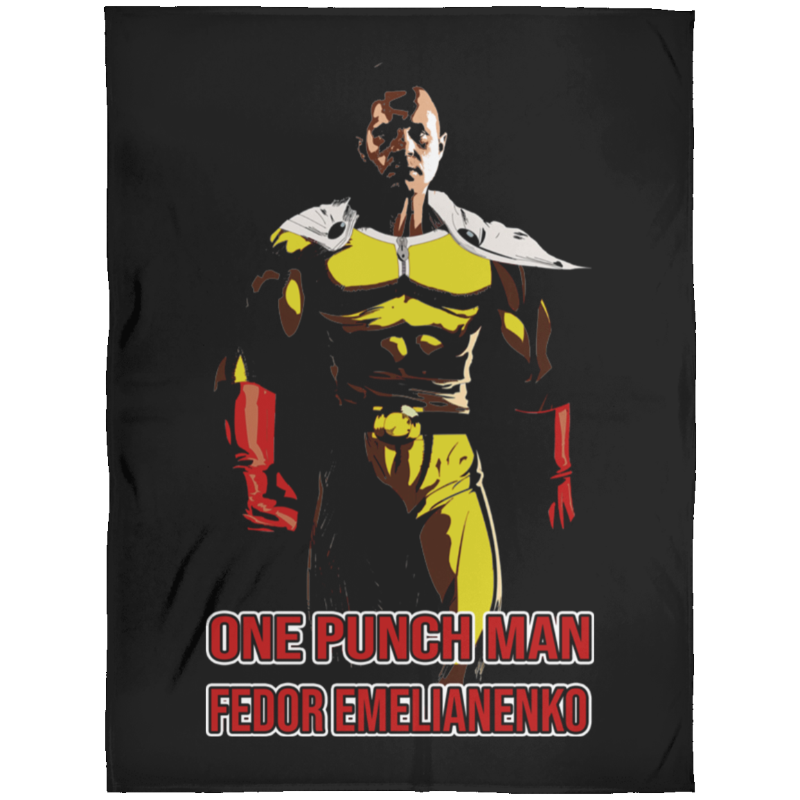 ArtichokeUSA Custom Design. One Punch Fedor. Fedor Emelianenko/One Punch Man Fan Art. Fleece Blanket 60x80