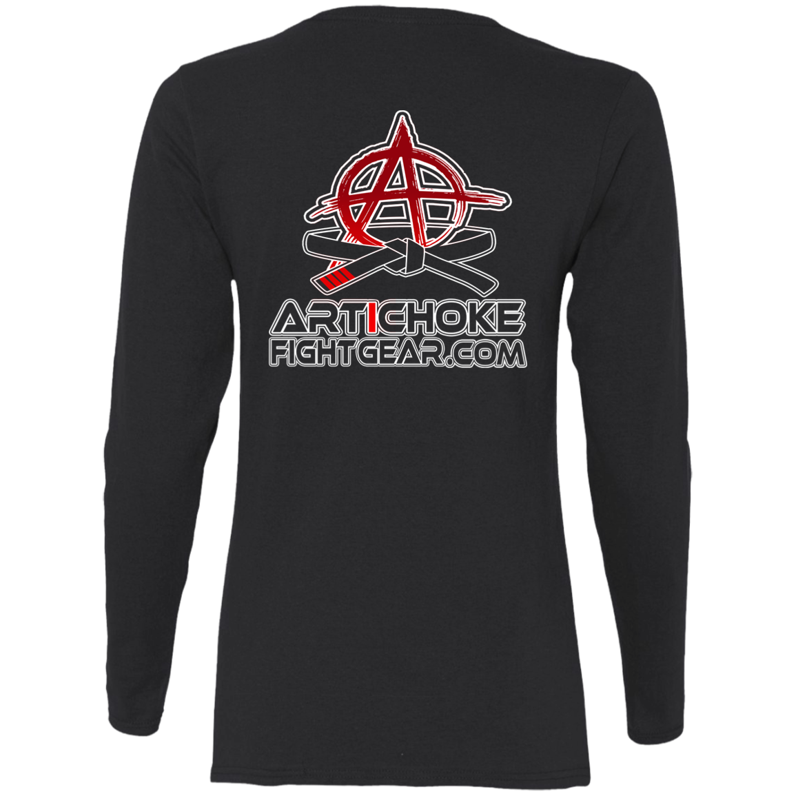 Artichoke Fight Gear Custom Design #8. Finish Him! Ladies' 100% Pre-Shrunk Cotton Long Sleeve
