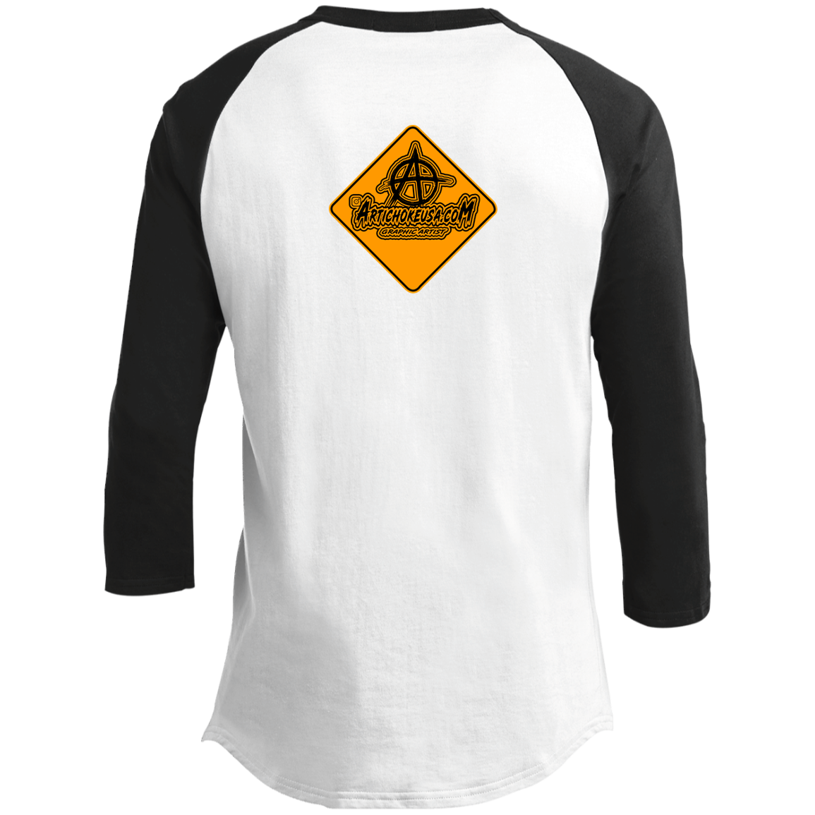 ArtichokeUSA Custom Design. Art Work Ahead. 24,901 Miles (Miles Around the Earth). Youth 3/4 Raglan Sleeve Shirt