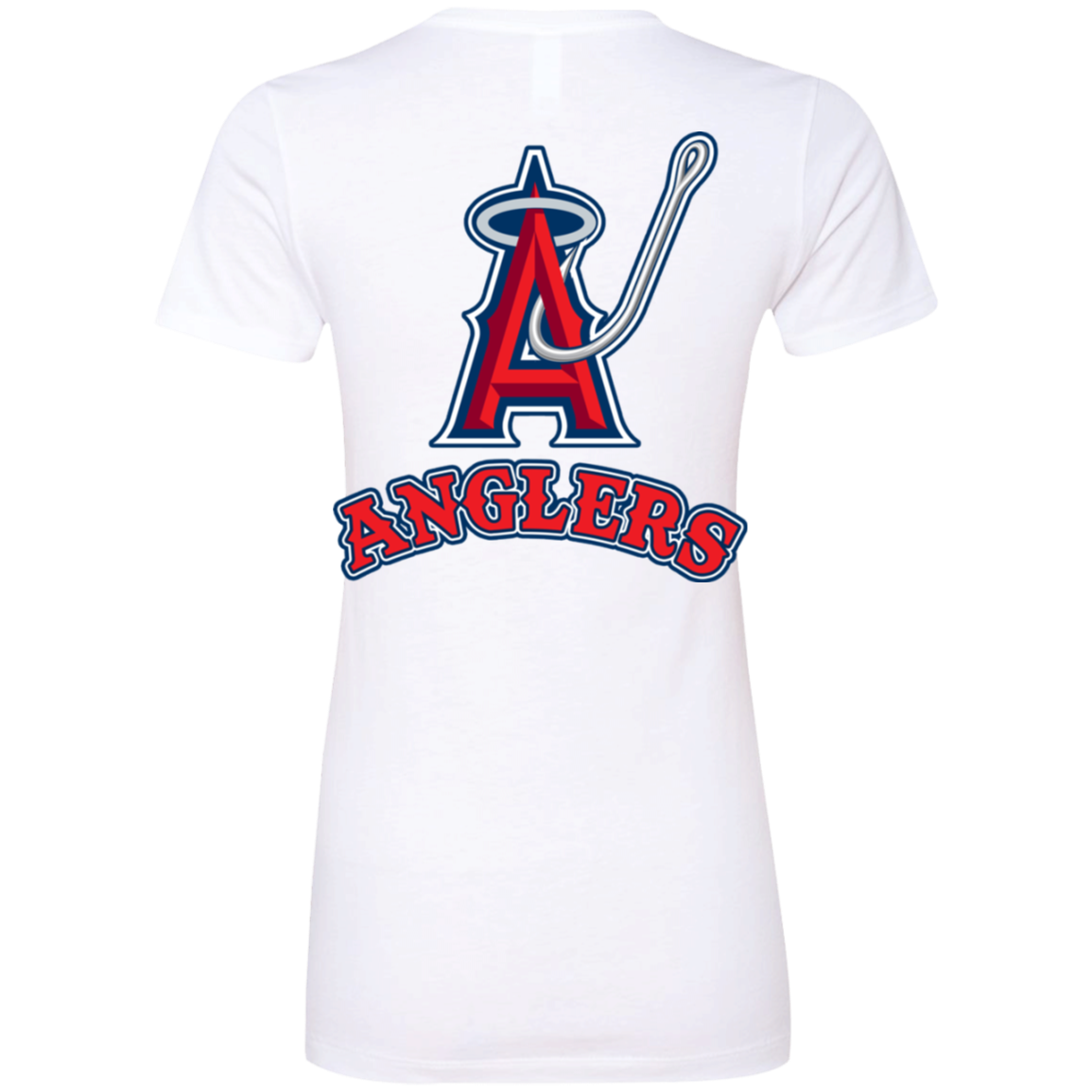 ArtichokeUSA Custom Design. Anglers. Southern California Sports Fishing. Los Angeles Angels Parody. Ladies' Boyfriend T-Shirt