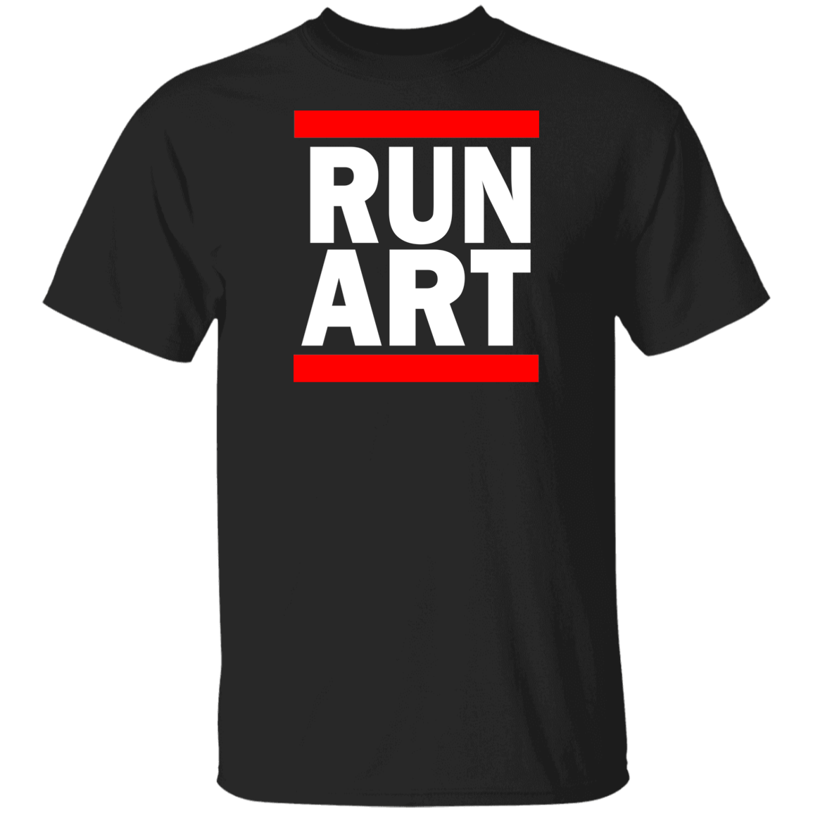 ArtichokeUSA Custom Design. RUN ART. RUN DMC Parody. Youth 5.3 oz 100% Cotton T-Shirt