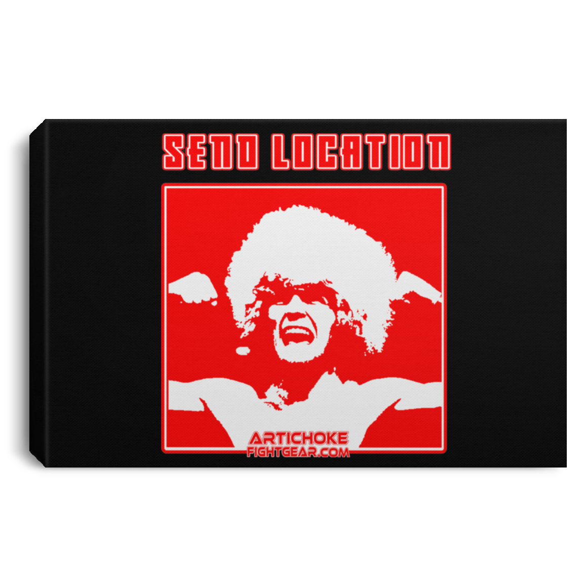 Artichoke Fight Gear Custom Design #17. SEND LOCATION. Landscape Canvas .75in Frame