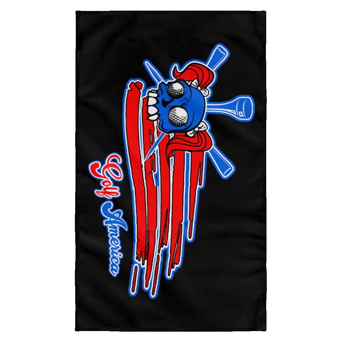 OPG Custom Design #12. Golf America. Female Edition. Wall Flag