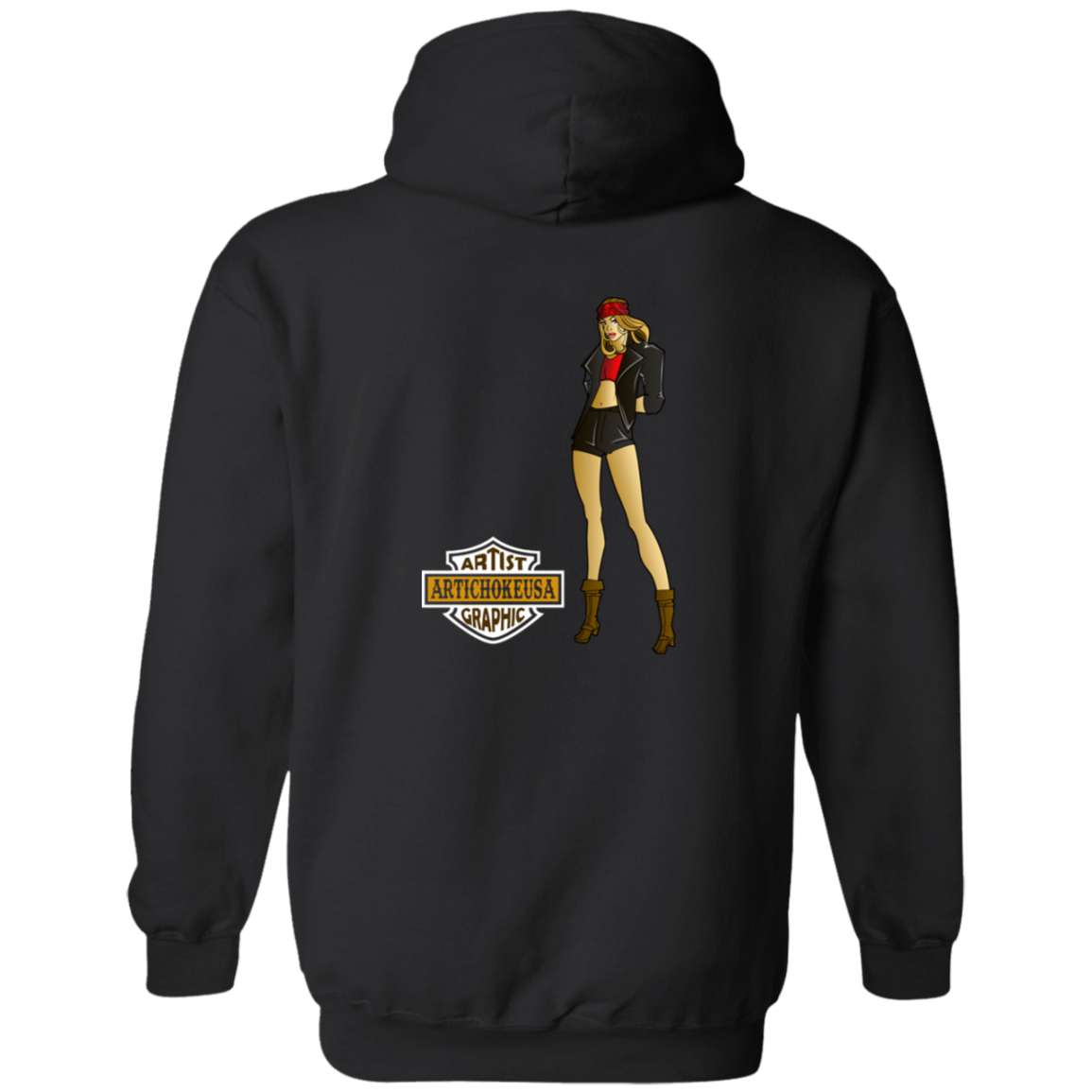 ArtichokeUSA Custom Design. Façade: (Noun) A false appearance that makes someone or something seem more pleasant or better than they really are. Zip Up Hooded Sweatshirt