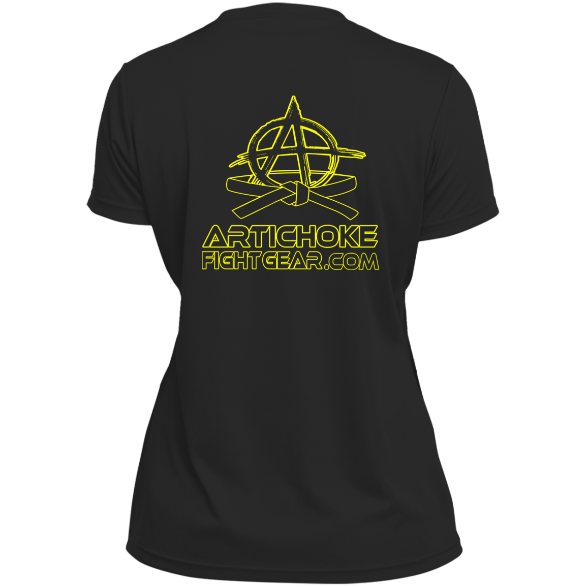 Artichoke Fight Gear Custom Design #9. EAT. SLEEP. JIU JITSU. REPEAT. Ladies’ Moisture-Wicking V-Neck Tee