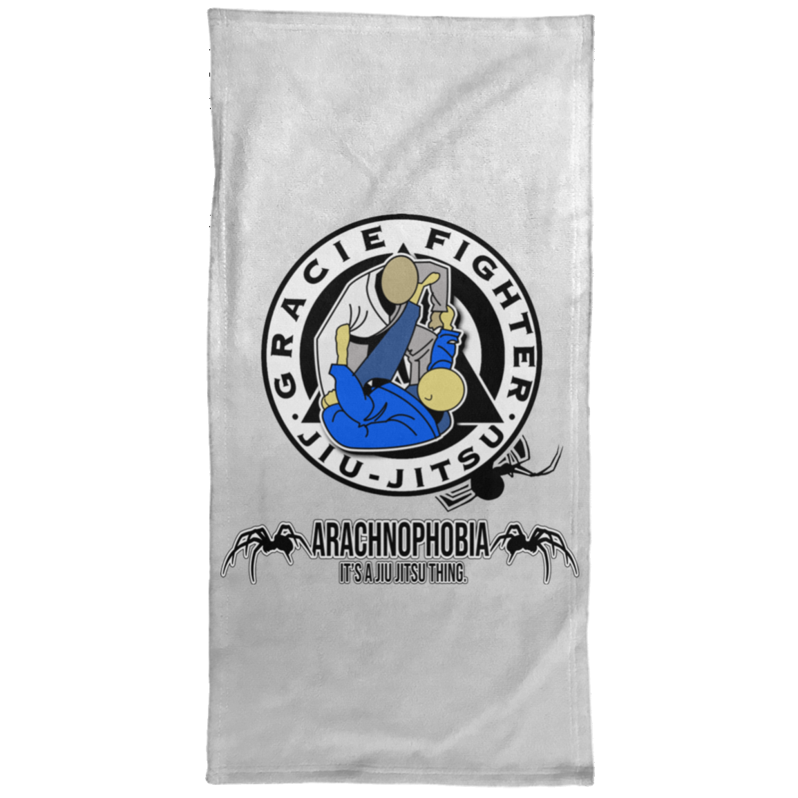 Artichoke Fight Gear Custom Design #1. Arachnophobia. It's A Jiu Jitsu Thing. Spider Guard. BJJ. Hand Towel - 15x30