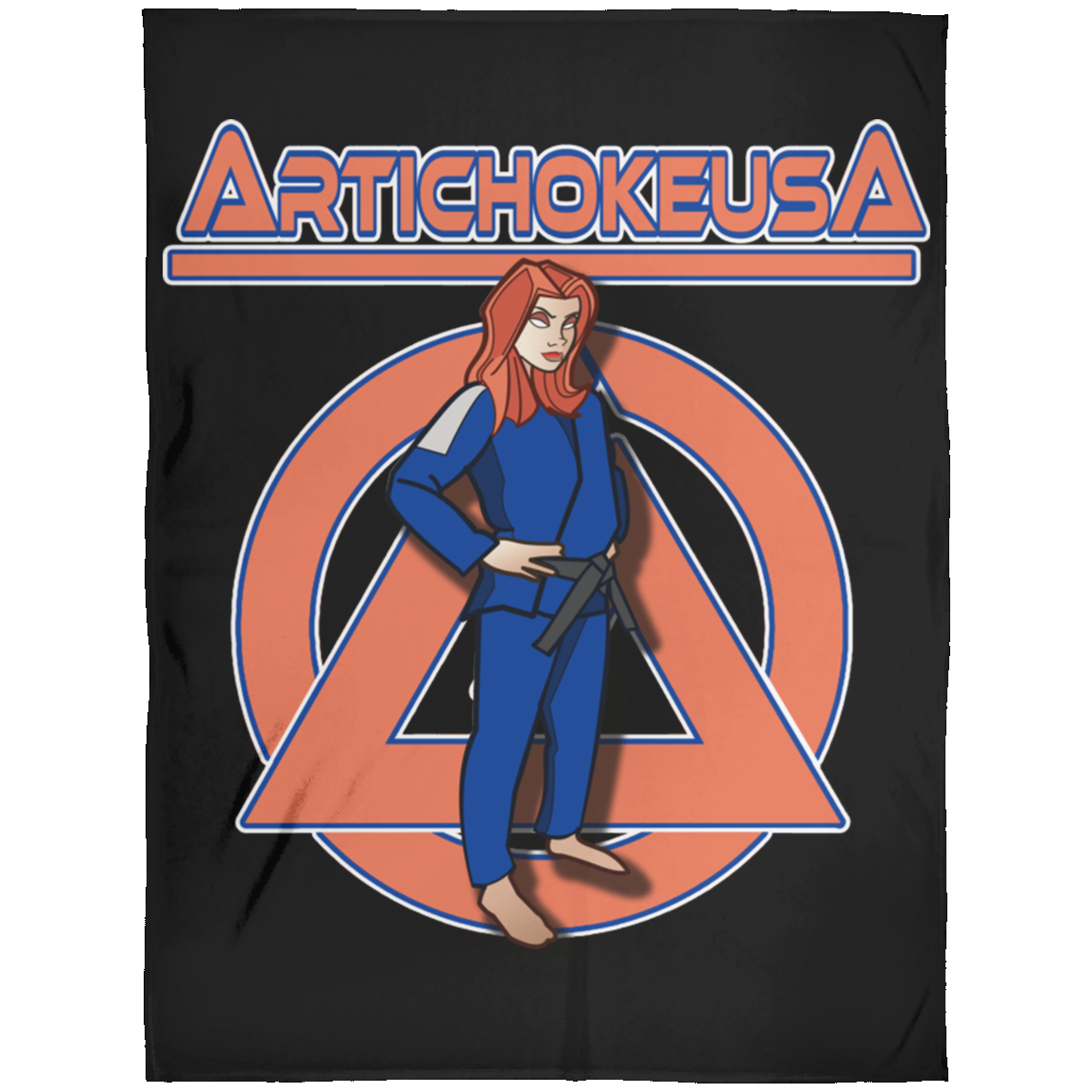 ArtichokeUSA Character and Font design. Let's Create Your Own Team Design Today. Amber. Arctic Fleece Blanket 60x80