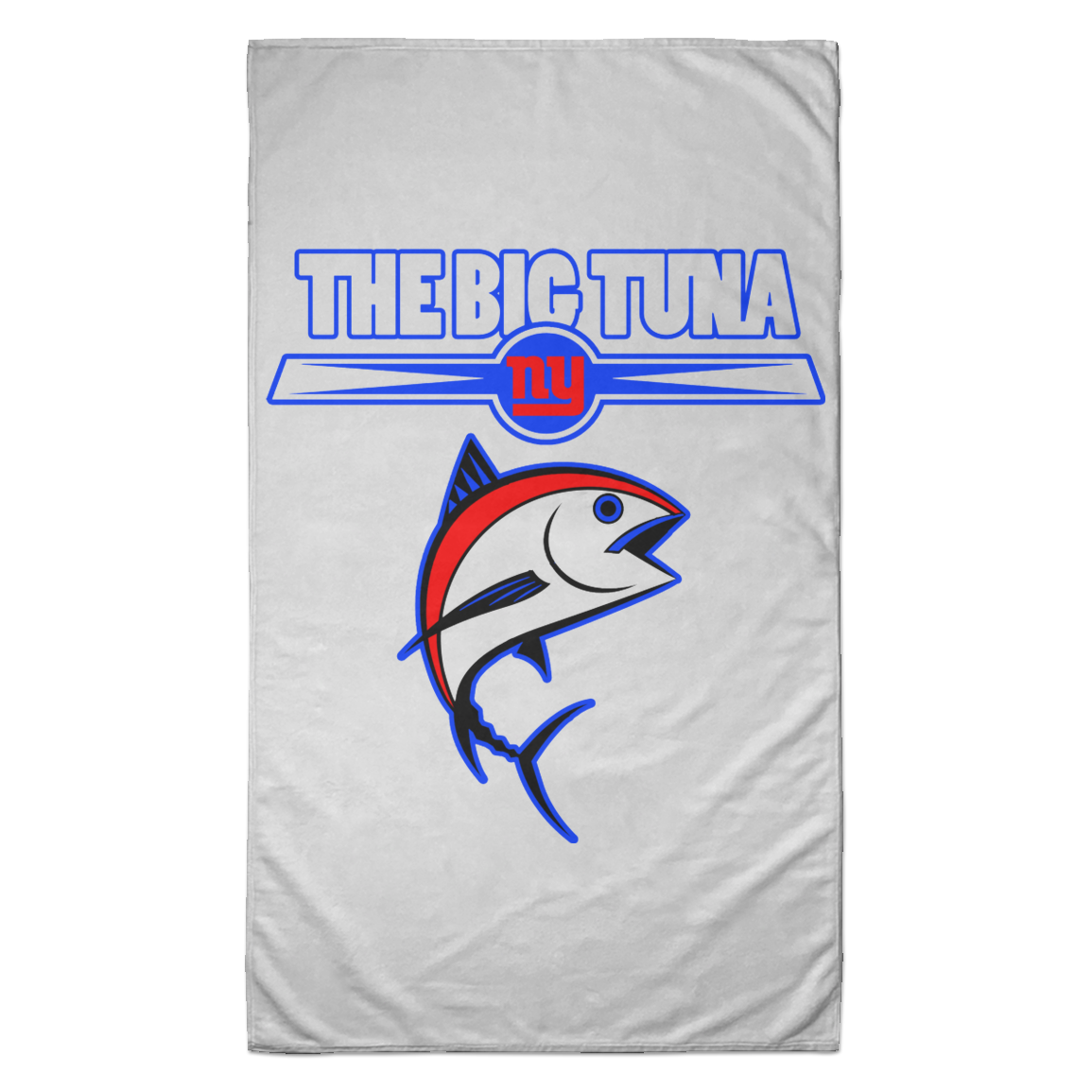 ArtichokeUSA Custom Design. The Big Tuna. Bill Parcell Tribute. NY Giants Fan Art. Towel - 35x60