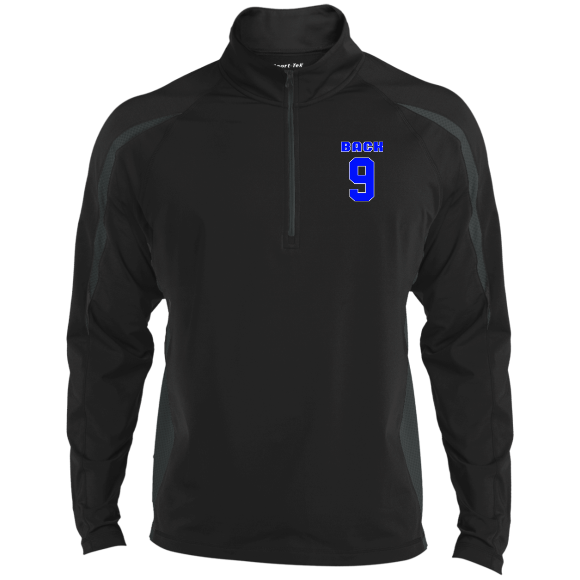 OPG Custom Design #17. Back 9. Sport Wicking Colorblock 1/2 Zip
