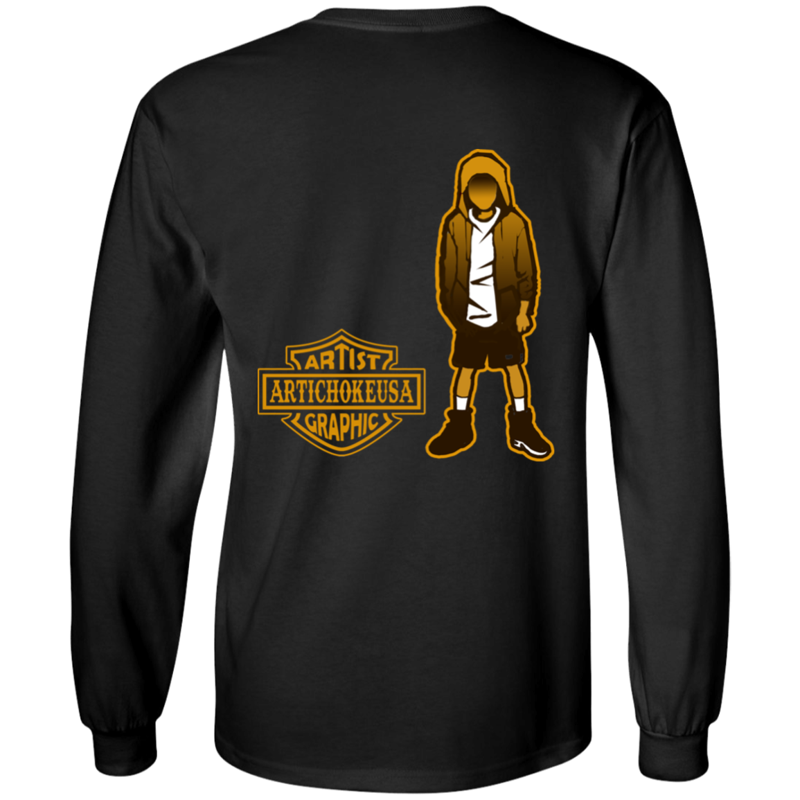 ArtichokeUSA Custom Design. Façade: (Noun) A false appearance that makes someone or something seem more pleasant or better than they really are. Youth LS T-Shirt