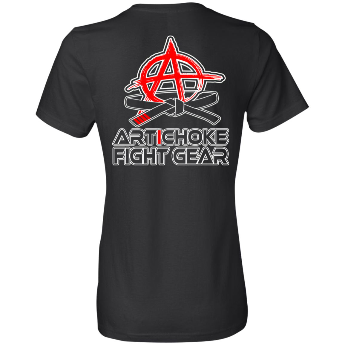 Artichoke Fight Gear Custom Design #16. Sticks And Stones May Break My Bones But Words Can Get You Choked Out. Gracie Fighter. BJJ. Ladies' 100% combed ringspun cotton