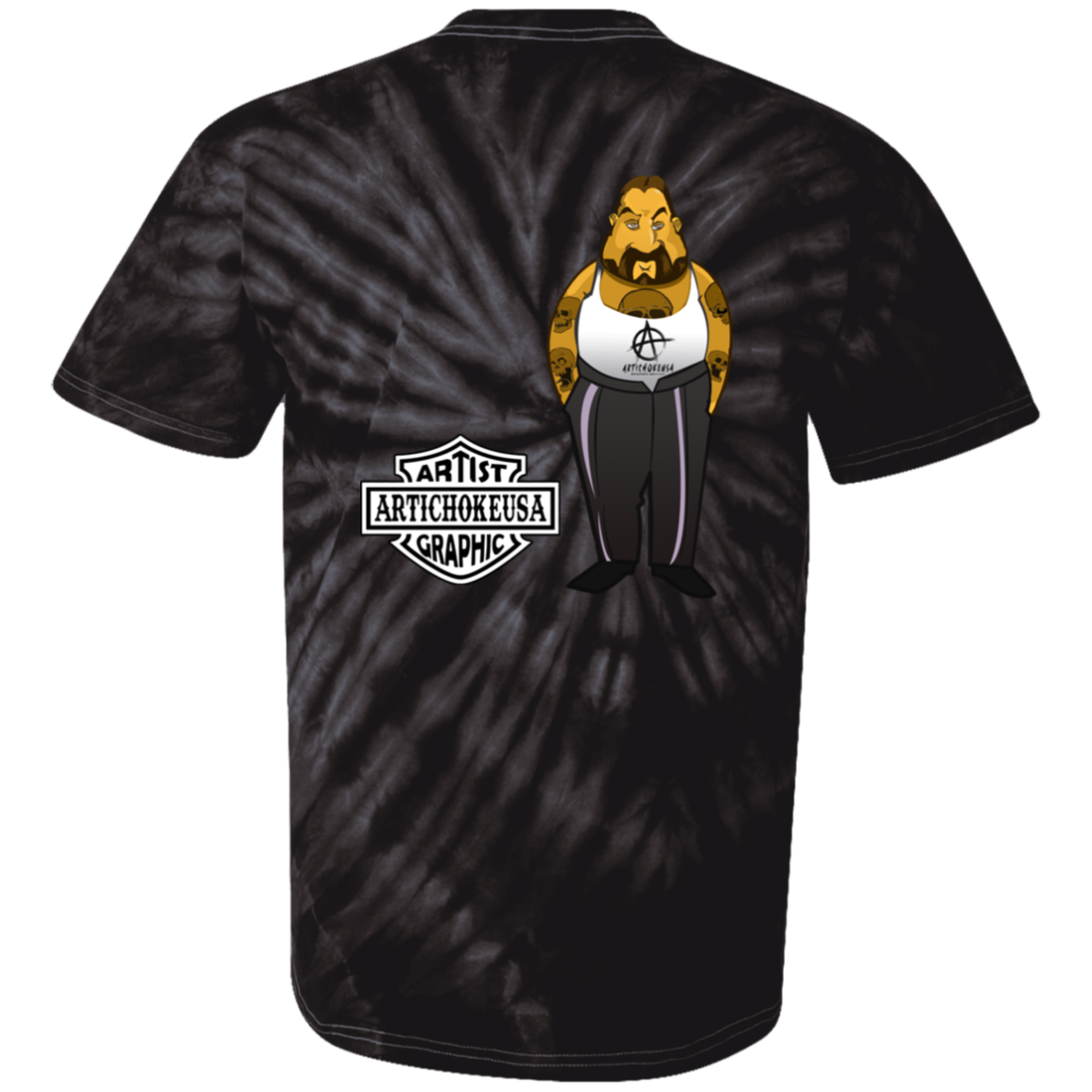 ArtichokeUSA Custom Design. Façade: (Noun) A false appearance that makes someone or something seem more pleasant or better than they really are. 100% Cotton Tie Dye T-Shirt