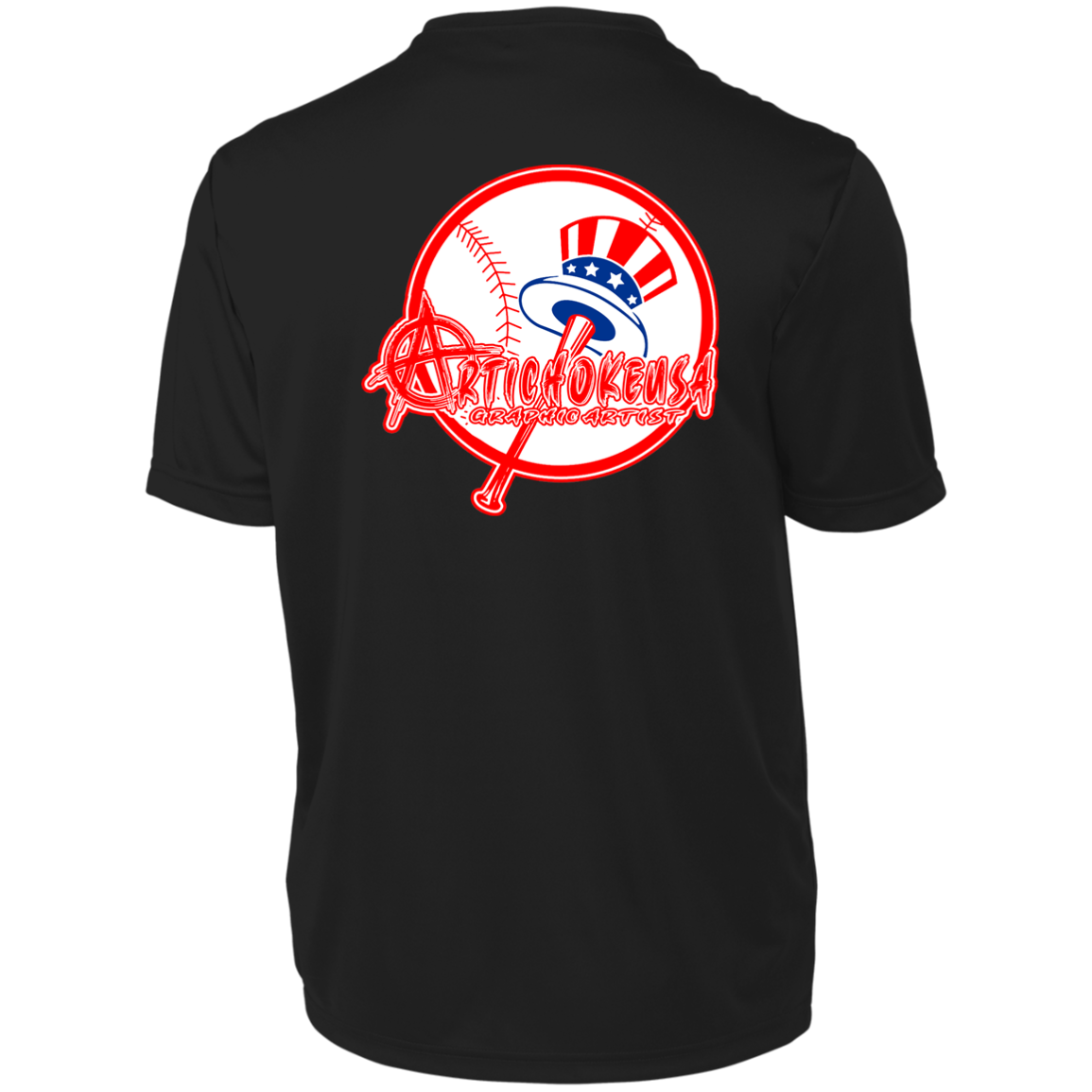 ArtichokeUSA Character and Font Design. Let’s Create Your Own Design Today. Brooklyn. Men's Moisture-Wicking Tee