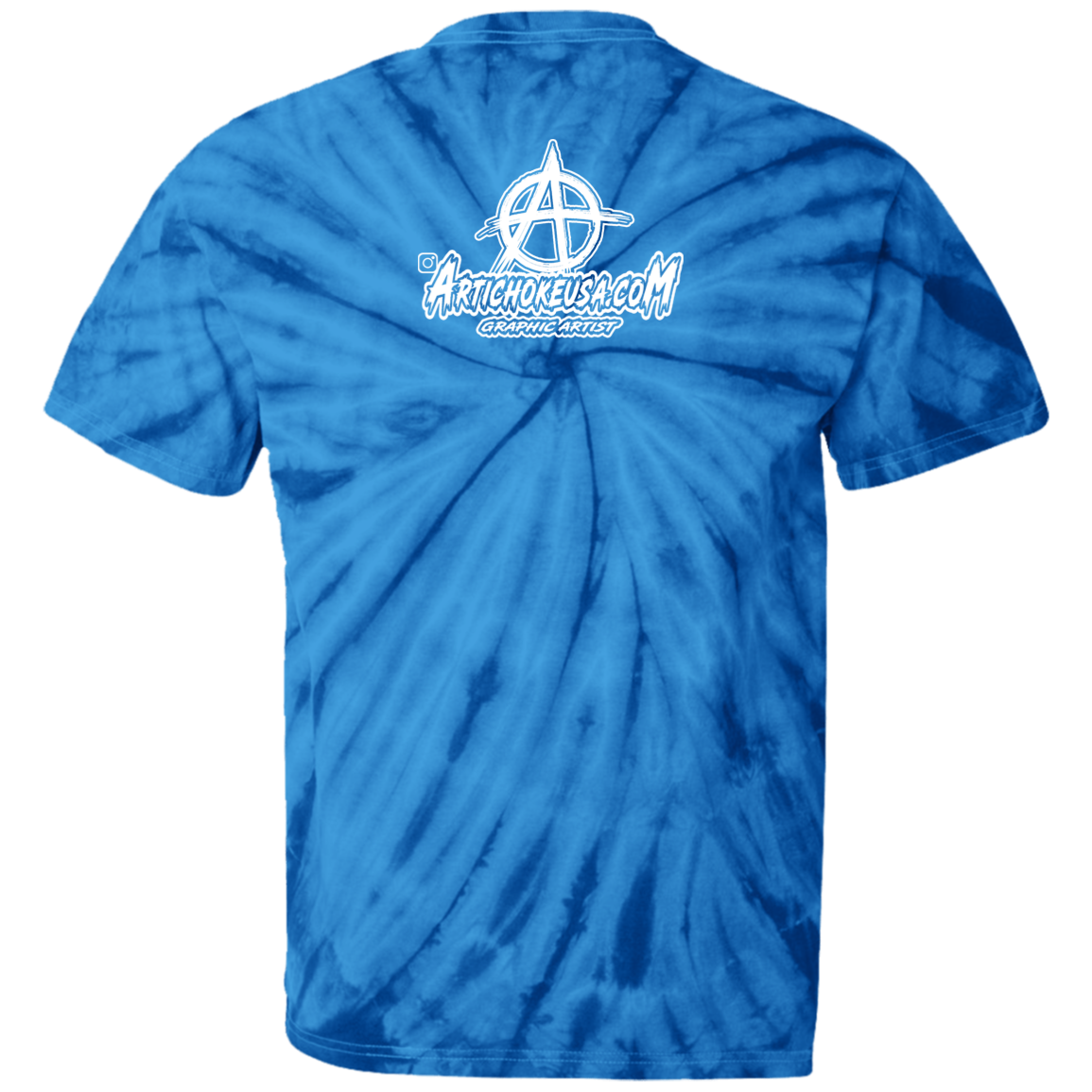 ArtichokeUSA Custom Design. Adobo. Adidas Parody. 100% Cotton Tie Dye T-Shirt