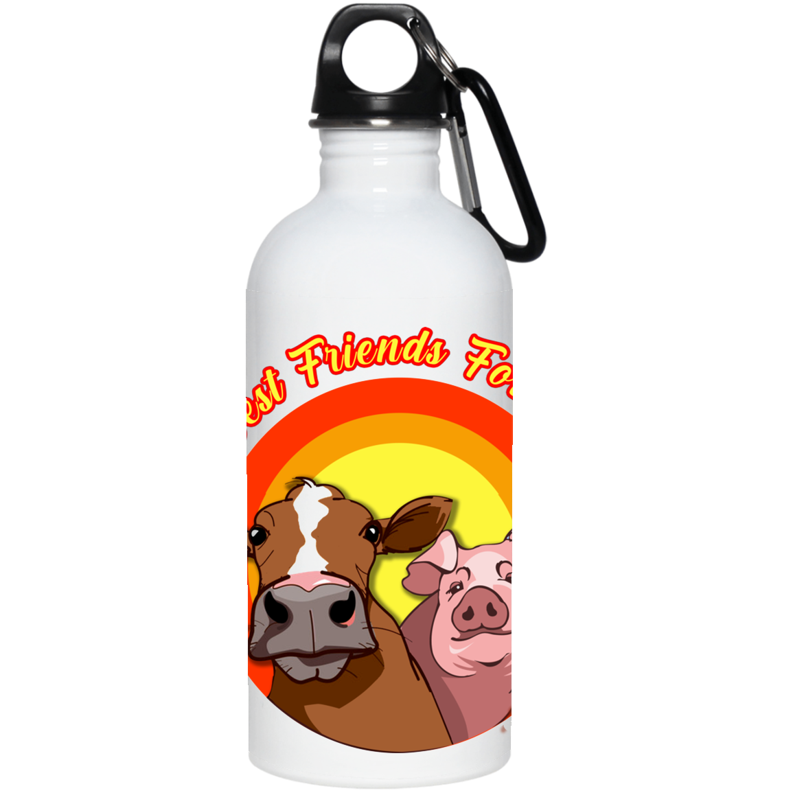 ArtichokeUSA Custom Design. Best Friends Forever. Bacon Cheese Burger. 20 oz. Stainless Steel Water Bottle