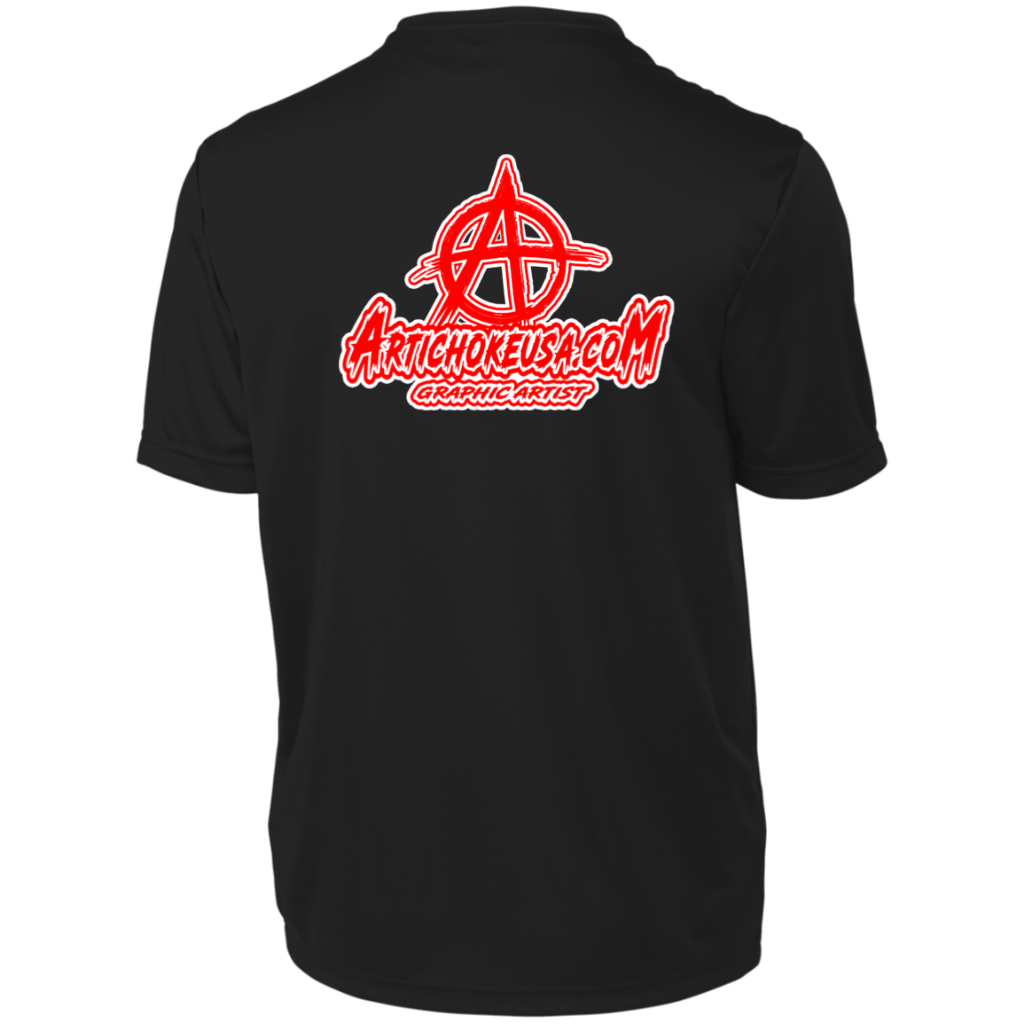 ArtichokeUSA Custom Design. Metallica Style Logo. Let's Make One For Your Project. Men's Moisture-Wicking Tee