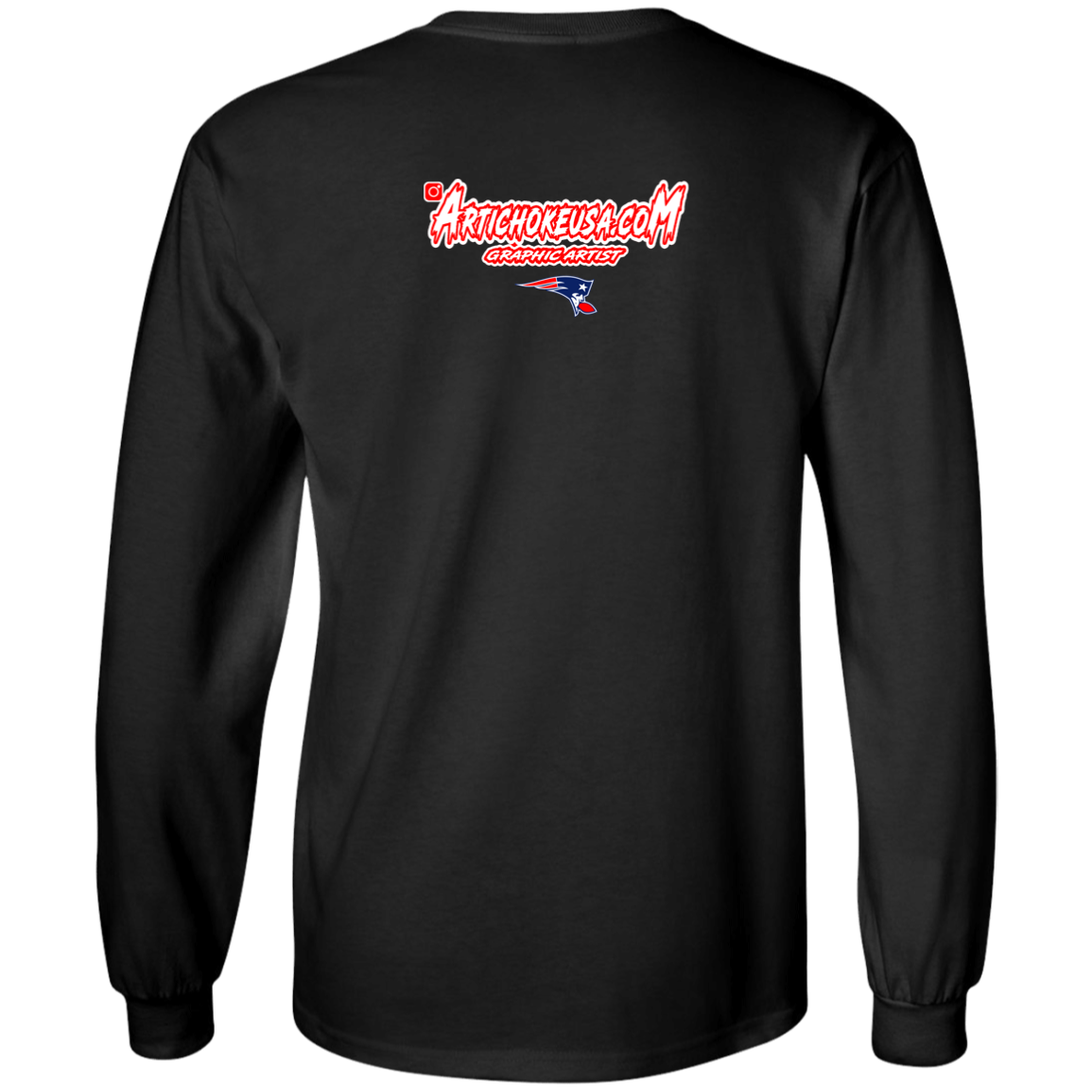 ArtichokeUSA Custom Design. New England Deflatriots. New England Patriots Parody. Youth LS T-Shirt