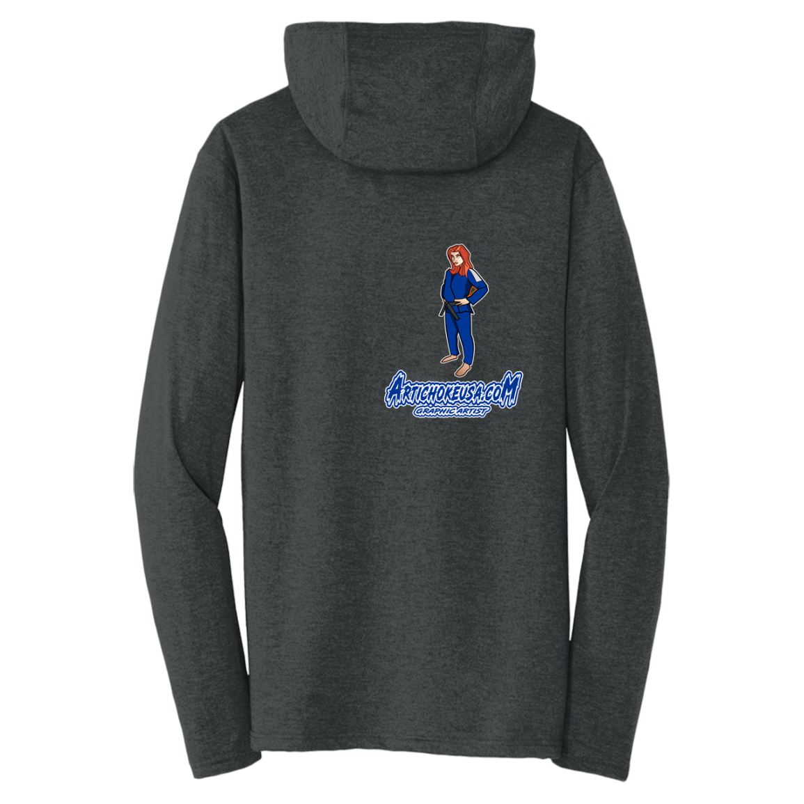 ArtichokeUSA Character and Font design. Let's Create Your Own Team Design Today. Amber. Triblend T-Shirt Hoodie