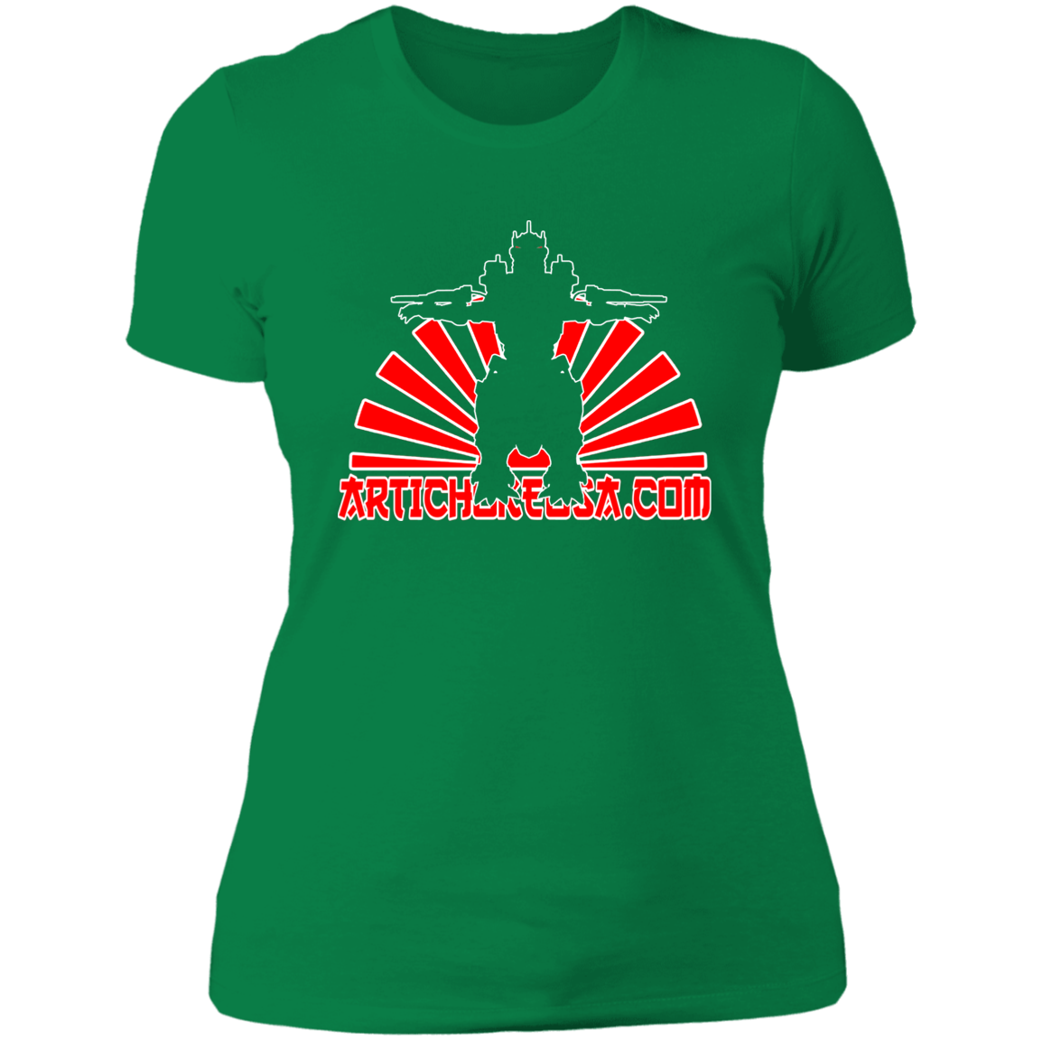 ArtichokeUSA Custom Design. Fan Art Mechagodzilla/Godzilla. Ladies' Boyfriend T-Shirt