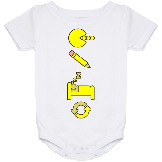 Artichoke Custom Design. Eat. Draw. Sleep. Repeat. Baby Onesie 24 Month