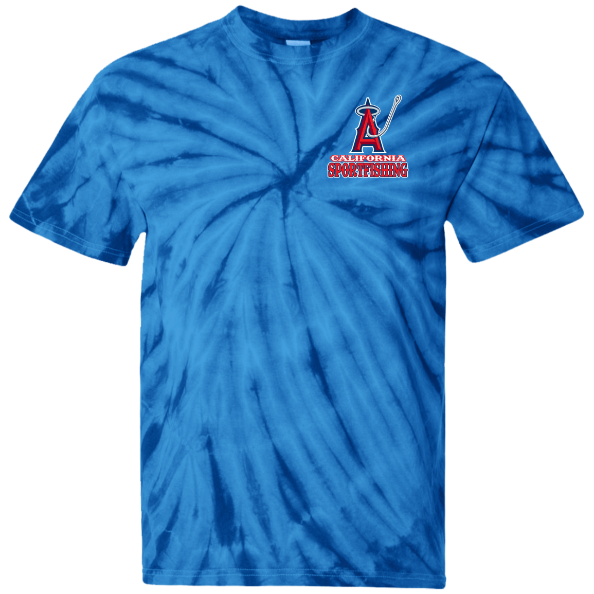 ArtichokeUSA Custom Design. Anglers. Southern California Sports Fishing. Los Angeles Angels Parody. Youth Tie Dye T-Shirt