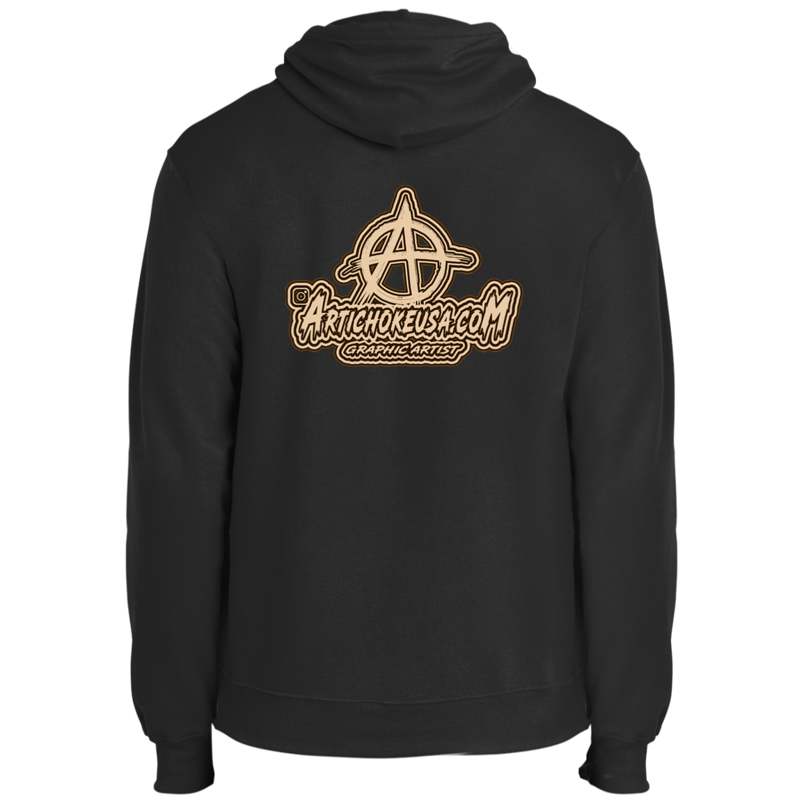 ArtichokeUSA Character and Font design. Let's Create Your Own Team Design Today. Mullet Mike. Fleece Pullover Hoodie