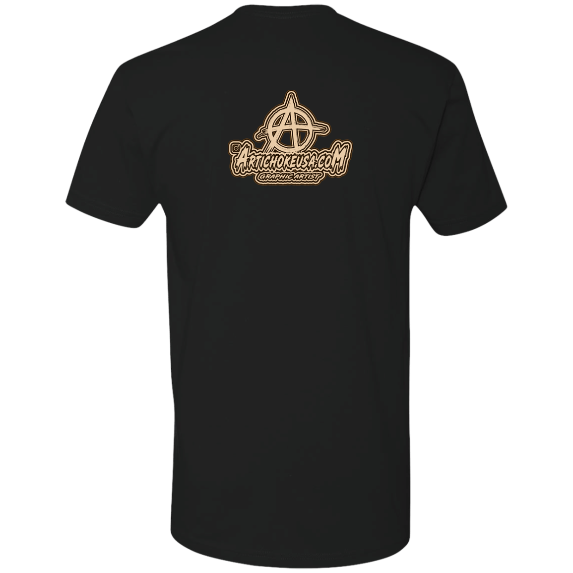 ArtichokeUSA Character and Font design. Let's Create Your Own Team Design Today. Mullet Mike. Men's Premium Short Sleeve T-Shirt
