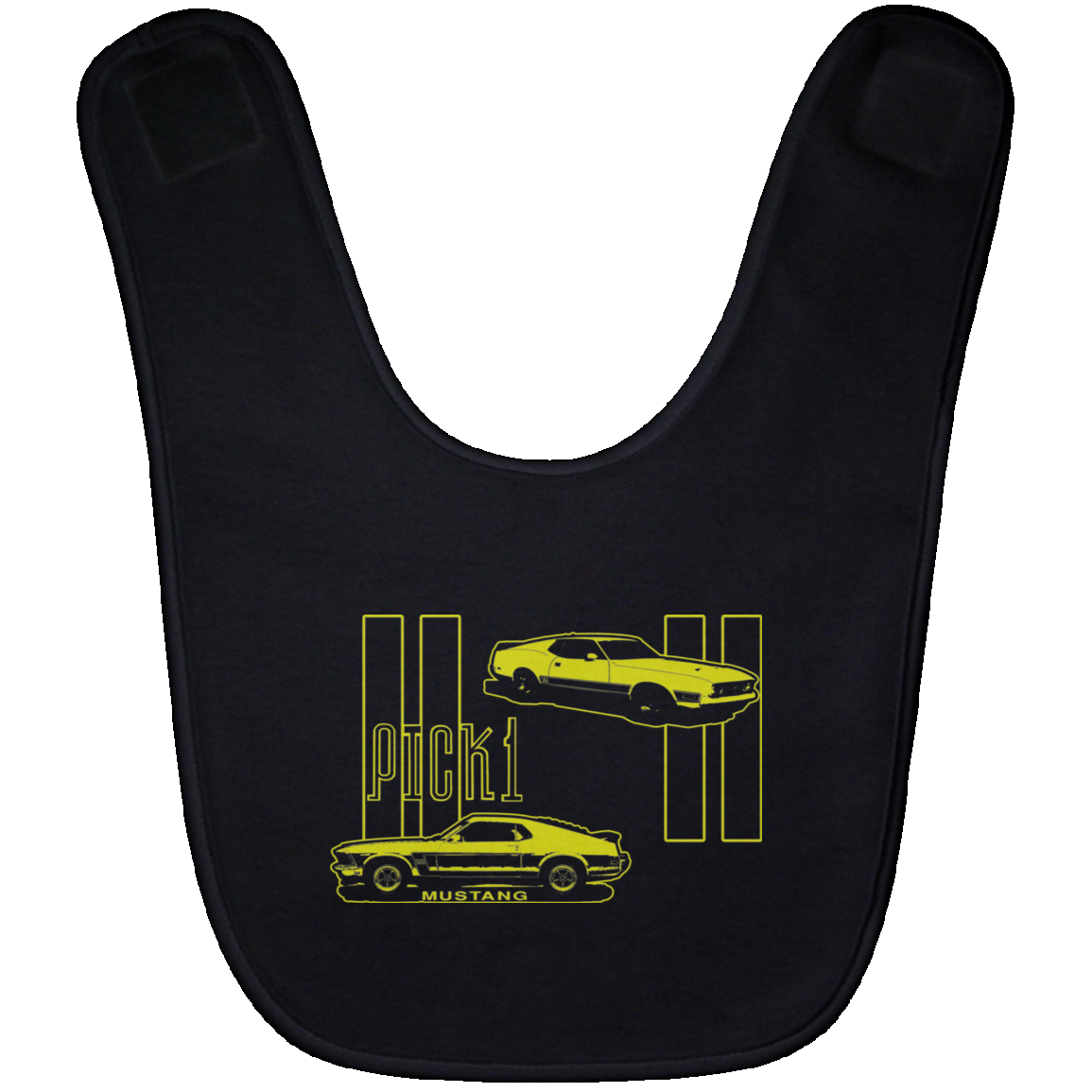 ArtichokeUSA Custom Design. Pick 1 Mustang. Mach 1 Mustang Parody. Cars. Baby Bib