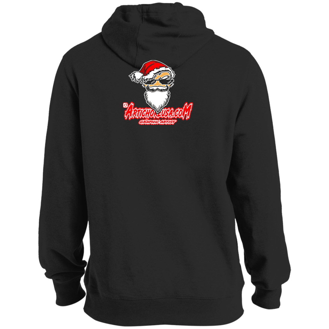 santa and hos front TST254 Tall Pullover Hoodie