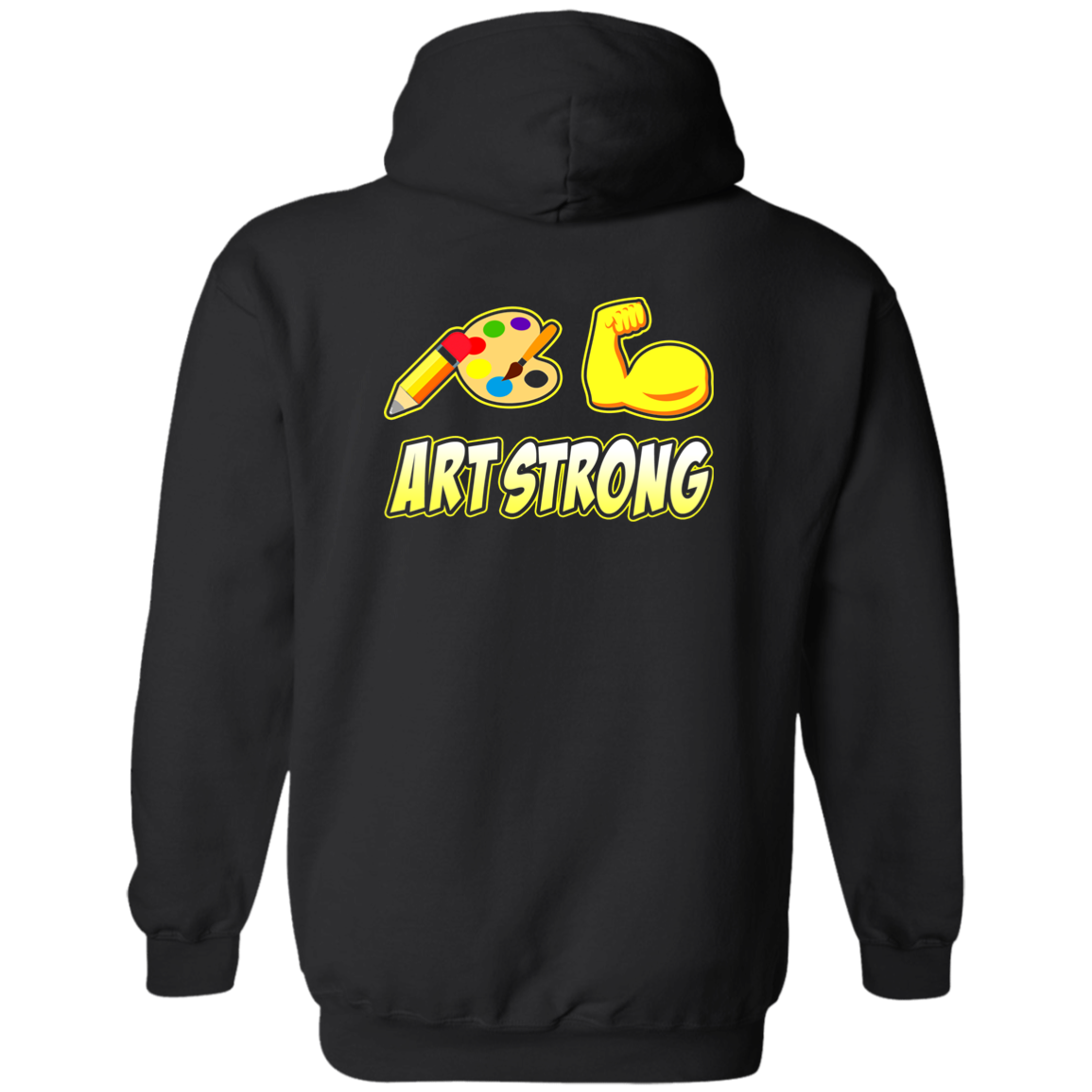 ArtichokeUSA Custom Design. Art Strong. Zip Up Hooded Sweatshirt