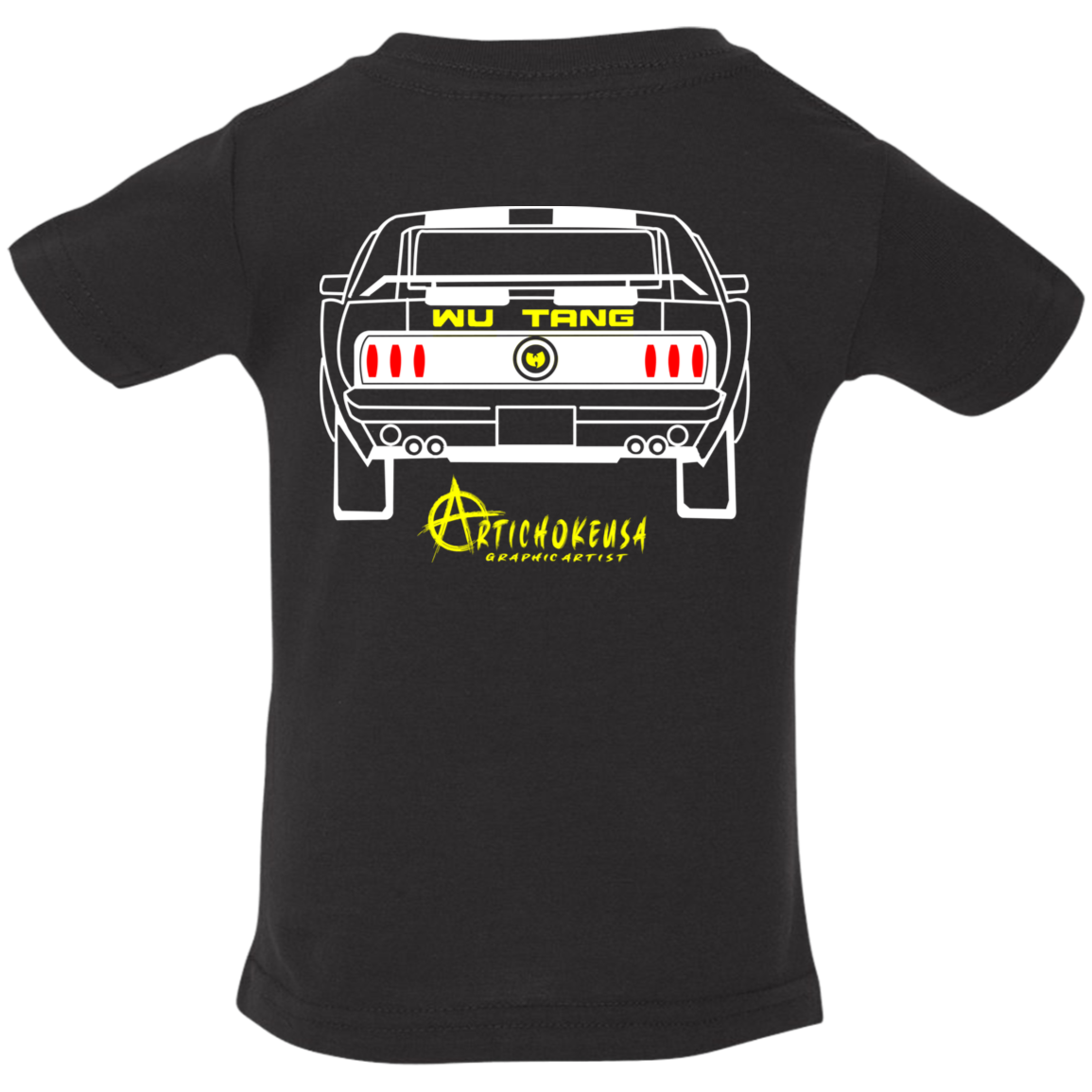 ArtichokeUSA Custom Design. Merican Muscle. Wu-Tang / Mustang Parody. Infant Jersey T-Shirt