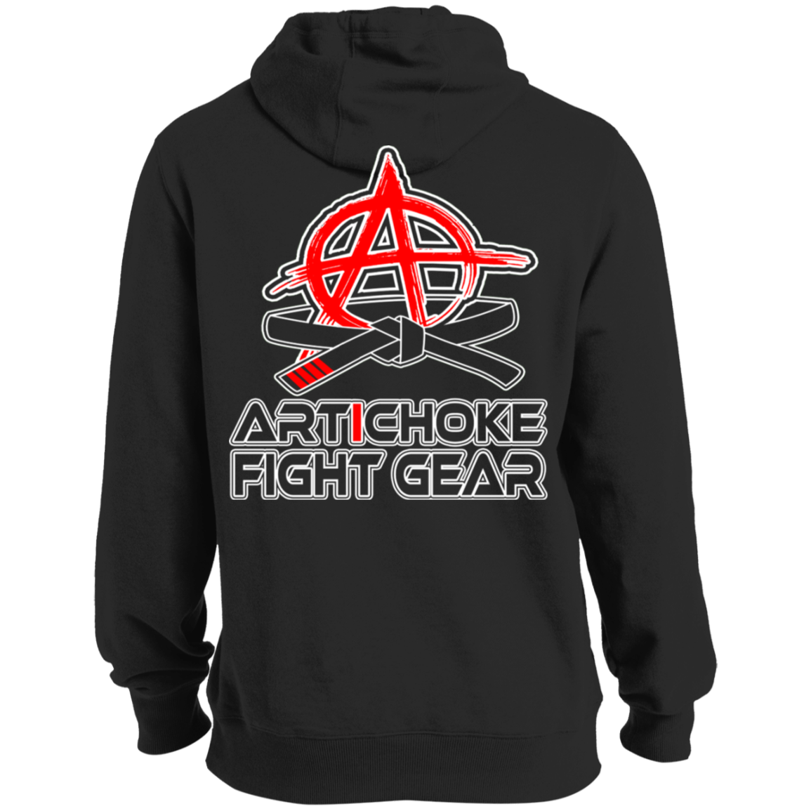 Artichoke Fight Gear Custom Design #16. Sticks And Stones May Break My Bones But Words Can Get You Choked Out. Gracie Fighter. BJJ. Tall Hoodie