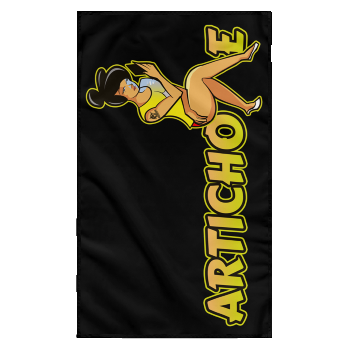 ArtichokeUSA Character and Font Design. Let’s Create Your Own Design Today. Betty. Wall Flag