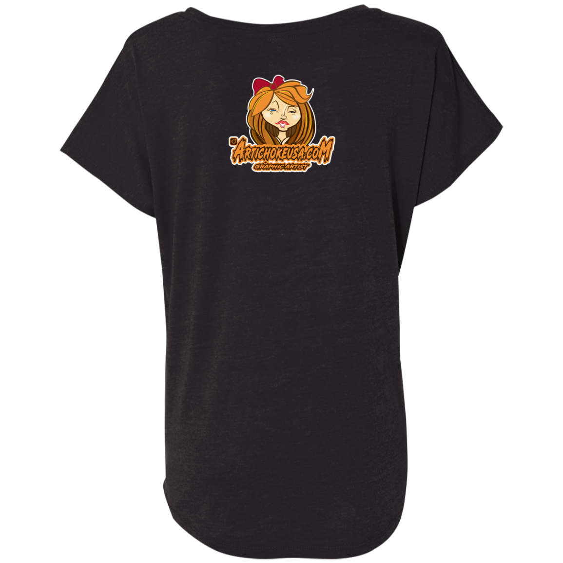 ZZ#21 Characters and Fonts. Aubrey. A show case of my characters and font styles. Ladies' Triblend Dolman Sleeve