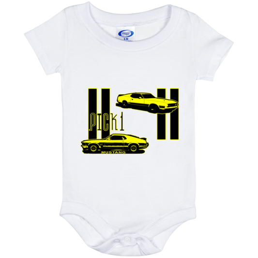 ArtichokeUSA Custom Design. Pick 1 Mustang. Mach 1 Mustang Parody. Cars. Baby Onesie 6 Month