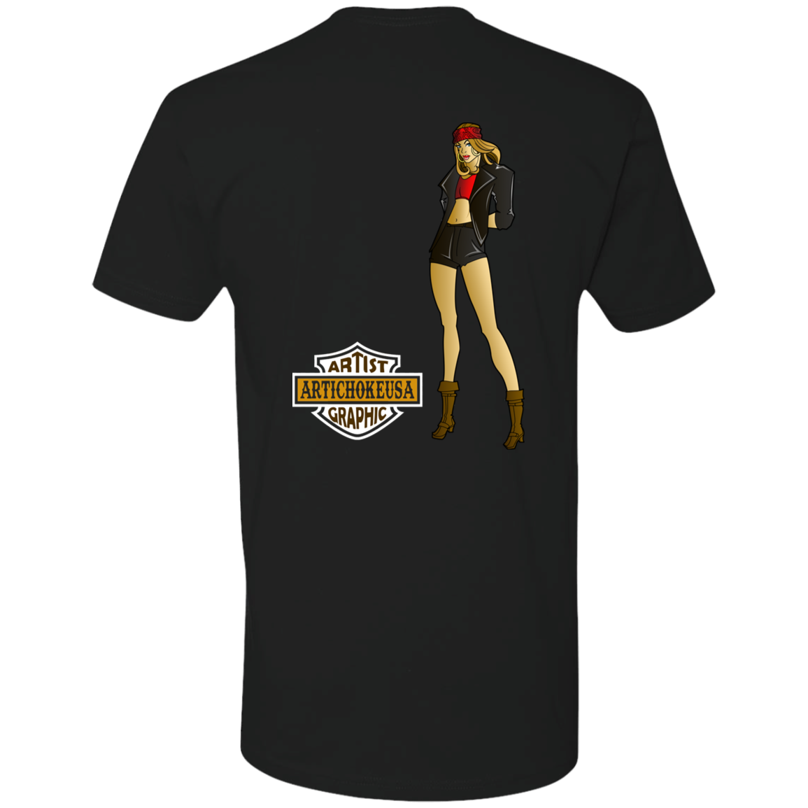 ArtichokeUSA Custom Design. Façade: (Noun) A false appearance that makes someone or something seem more pleasant or better than they really are. Men's Premium Short Sleeve T-Shirt