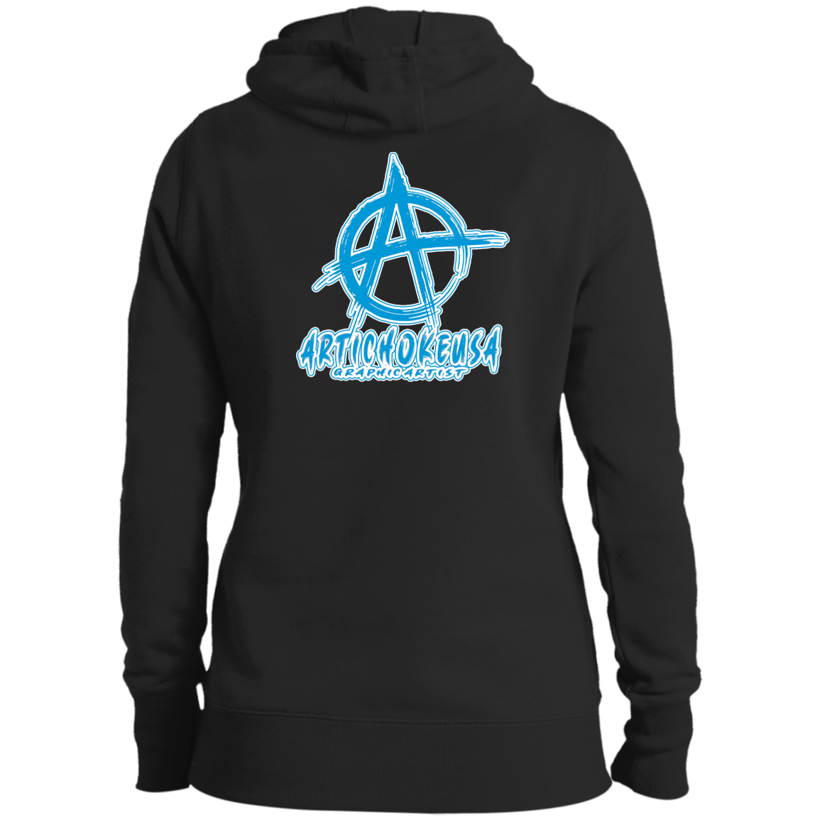 ArtichokeUSA Custom Design. Don't Eat Cookies And Spend Cache! Delete Them! Cookie Monster and Richie Rich Fan Art/Parody. Ladies' Soft Style Hoodie