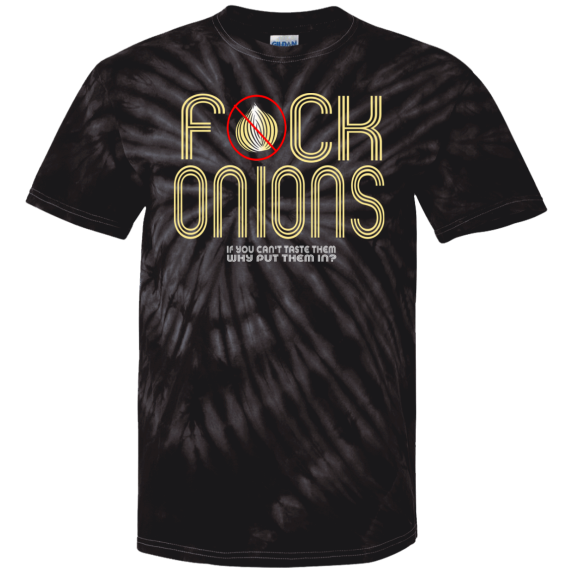 ArtichokeUSA Custom Design. Fuck Onions. Youth Tie Dye T-Shirt