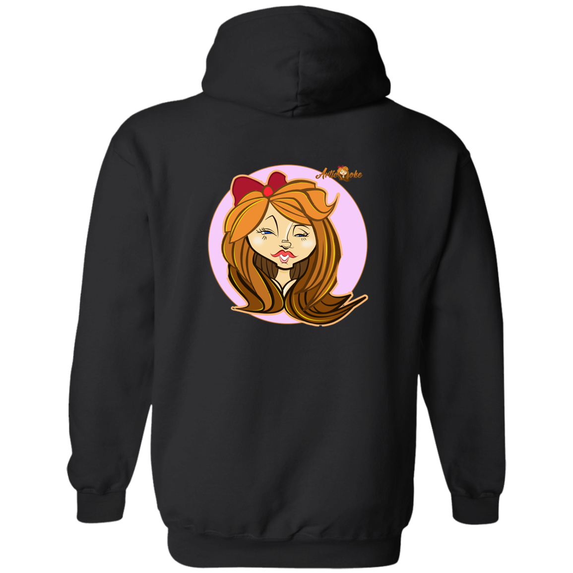 ZZ#21 Characters and Fonts. Aubrey. A show case of my characters and font styles. Zip Up Hooded Sweatshirt