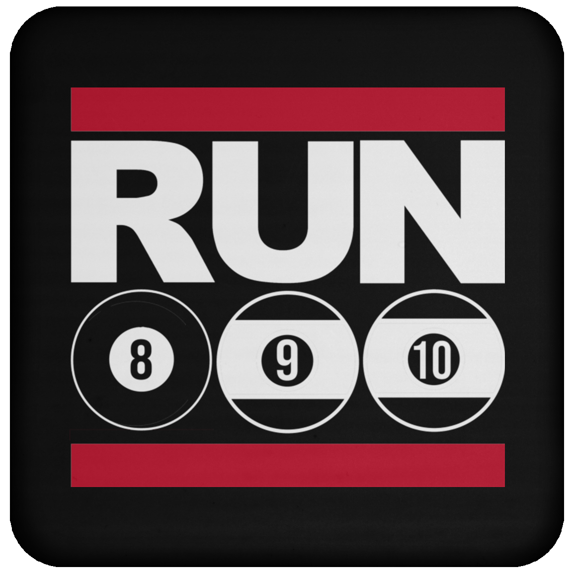 The GHOATS Custom Design. #29 run 8 9 10 ball. Coaster