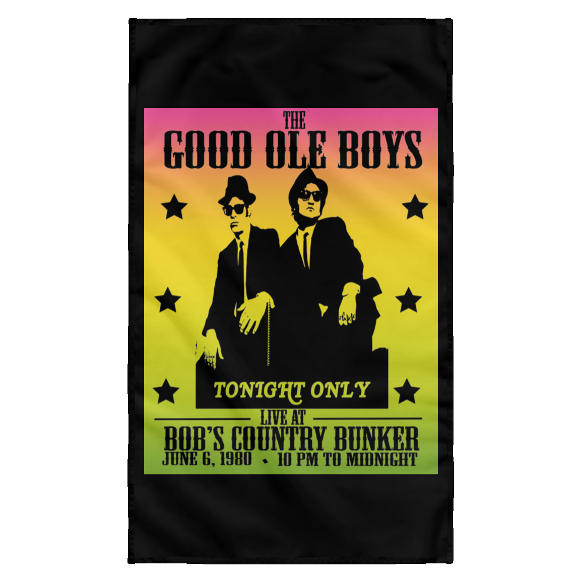 ArtichokeUSA Custom Design. The Good Ole Boys. Blues Brothers Fan Art. Wall Flag