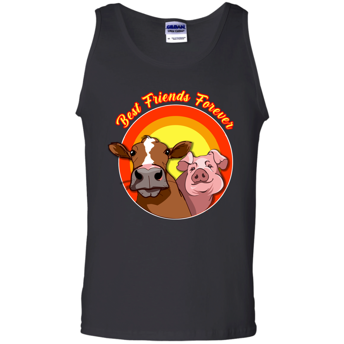 ArtichokeUSA Custom Design. Best Friends Forever. Bacon Cheese Burger. Men's 100% Cotton Tank Top