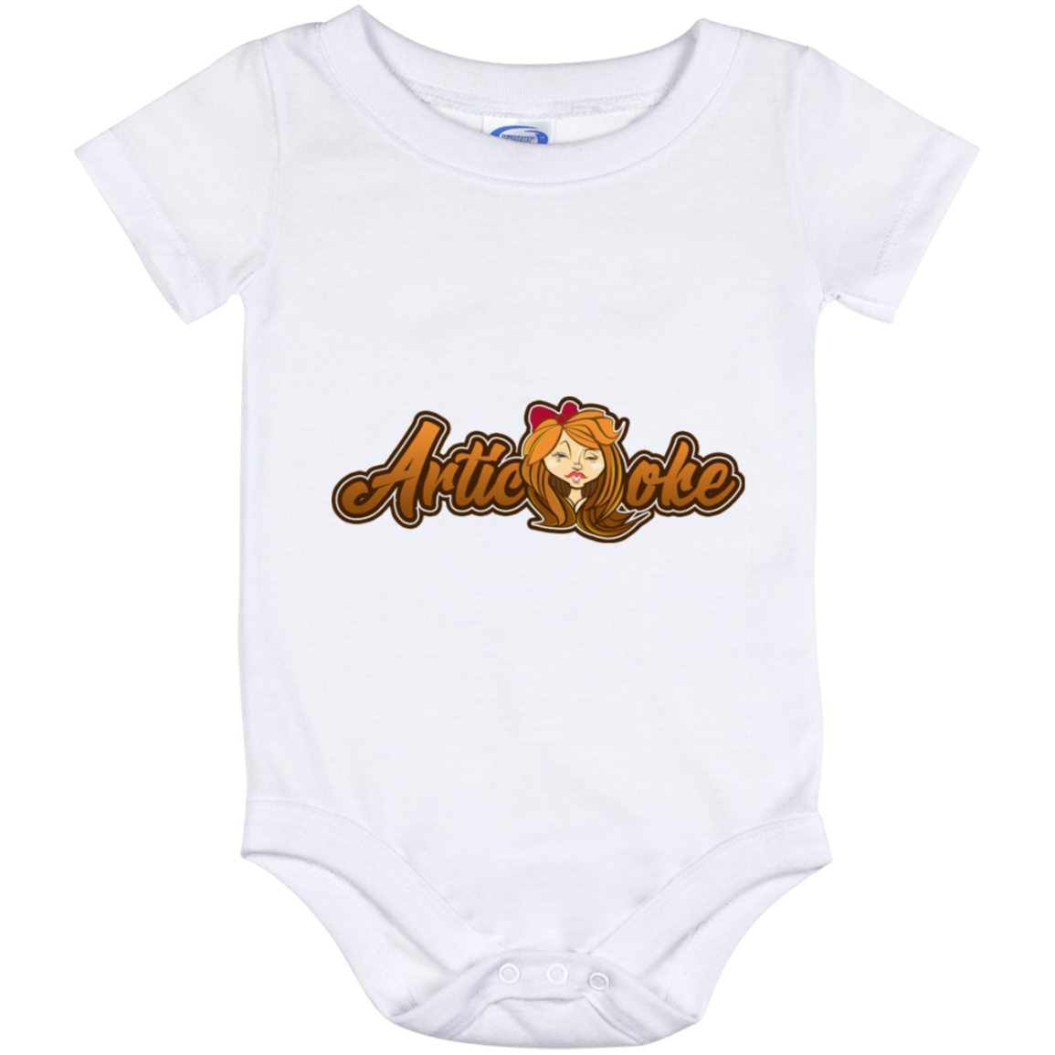 ZZ#21 Characters and Fonts. Aubrey. A show case of my characters and font styles. Baby Onesie 12 Month
