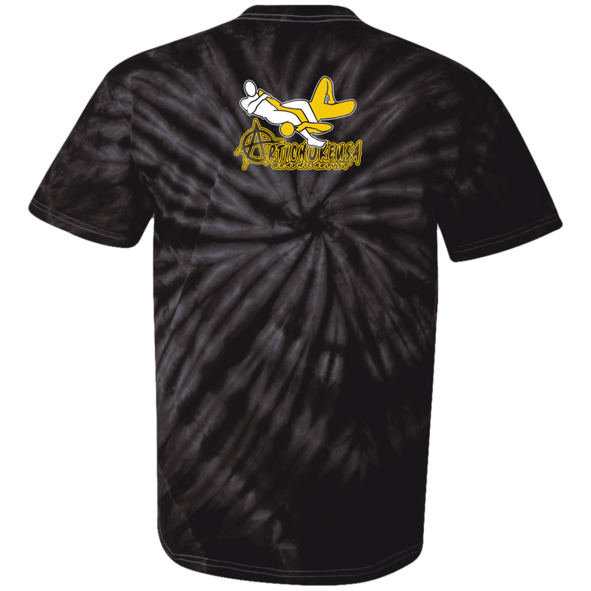 ArtichokeUSA Custom Design #54. Artichoke USArmbar. US Army Parody. Tie Dye 100% Cotton T-Shirt