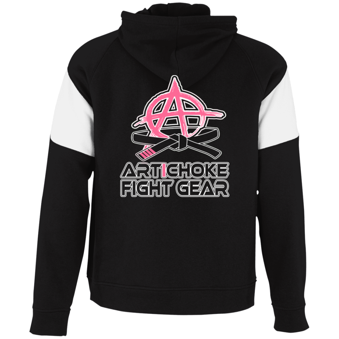 Artichoke Fight Gear Custom Design #13. Hello Fighter. Hello Kitty Parody Fan Art. MMA. 2 Tone Hoodie
