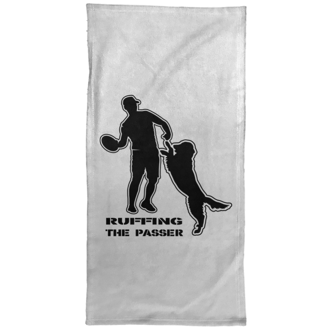 ArtichokeUSA Custom Design. Ruffing the Passer. Golden Lab Edition. Towel - 15x30