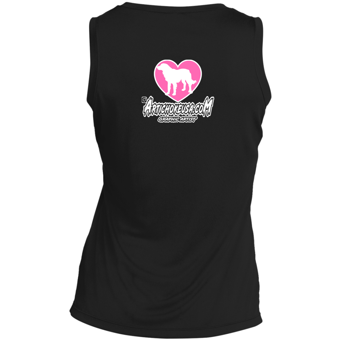 ArtichokeUSA Custom Design. Ruffing the Passer. Labrador Edition. Female Version. Ladies' Sleeveless V-Neck